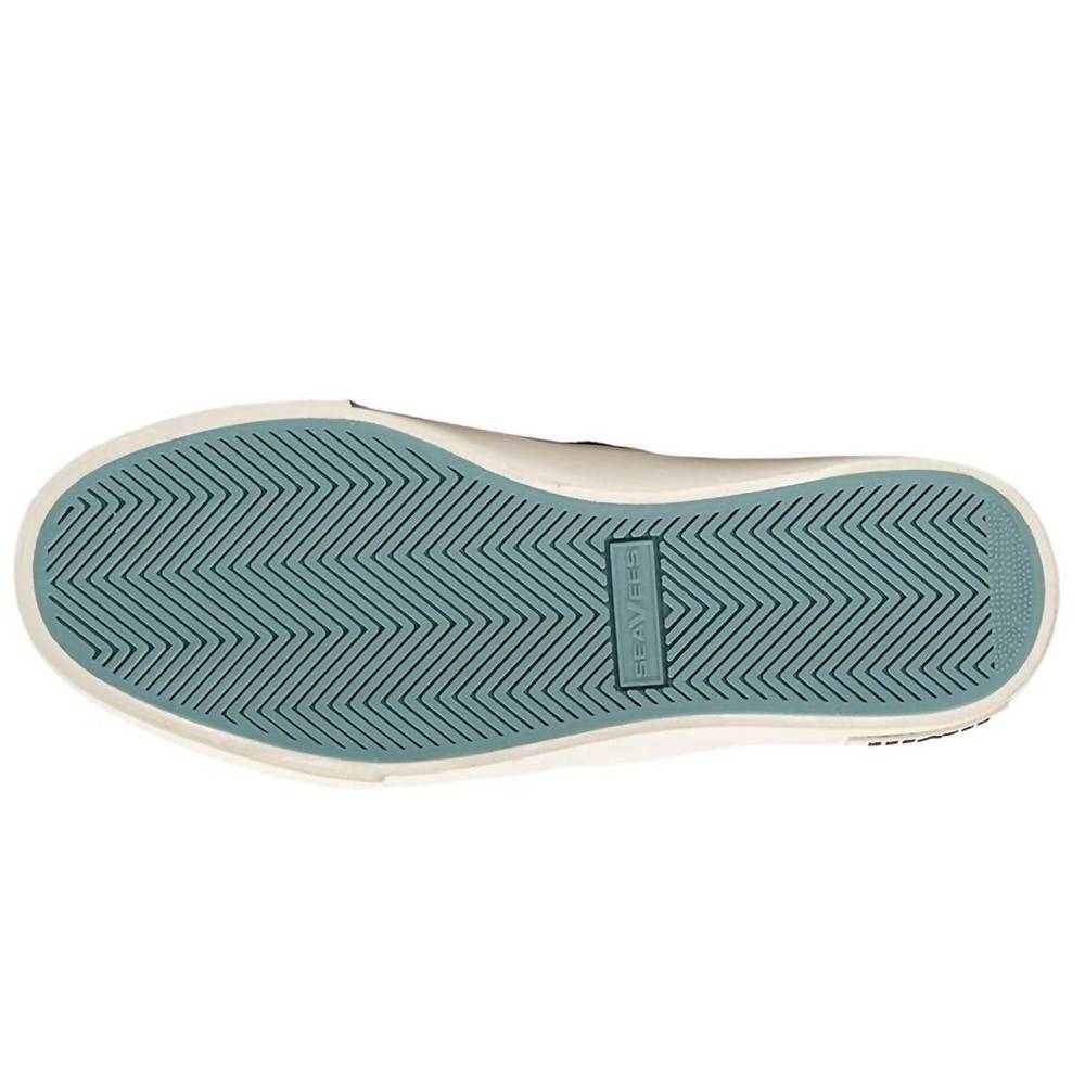 NEW SEAVEES women's legend sneaker highlands in black/white woven houndstooth - Picture 5 of 5